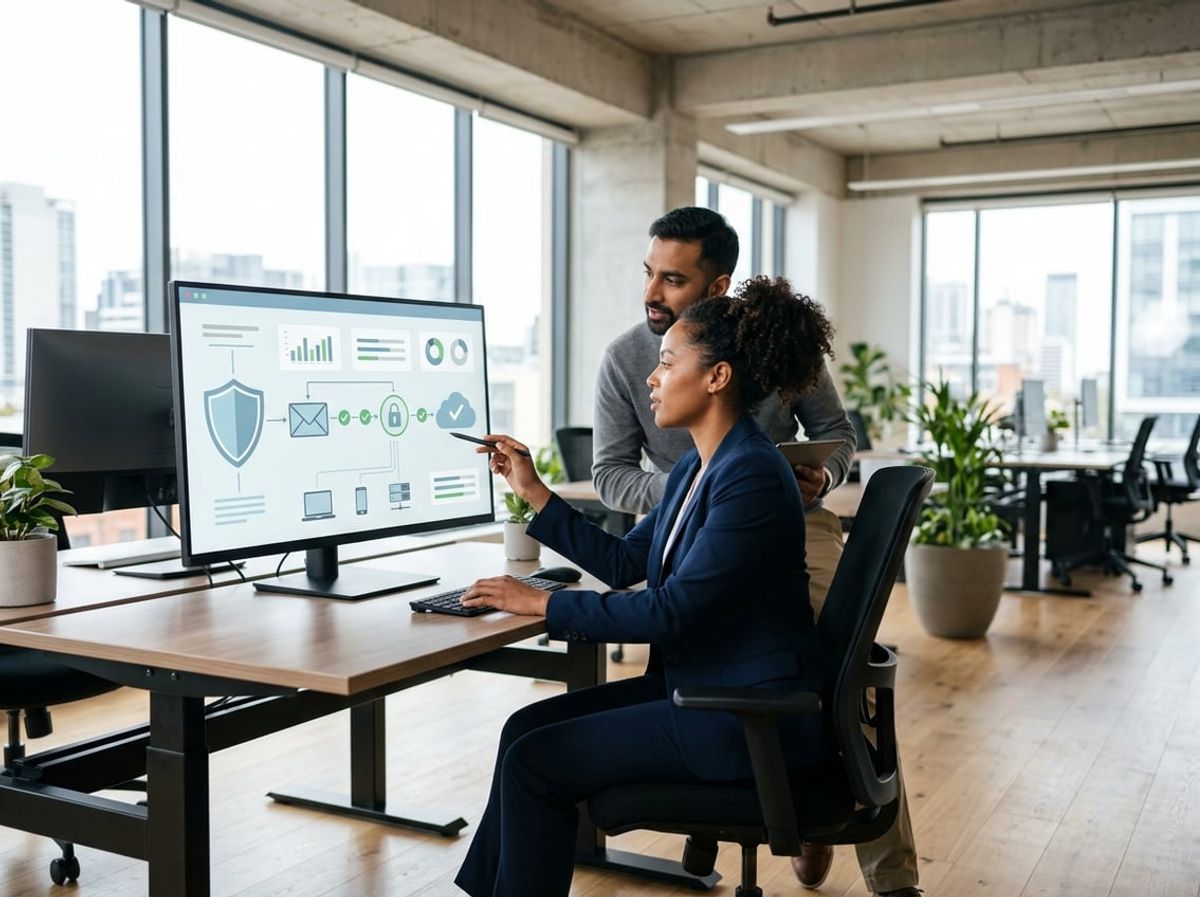 IT team comparing DMARC configuration screens for Microsoft 365 and Google Workspace