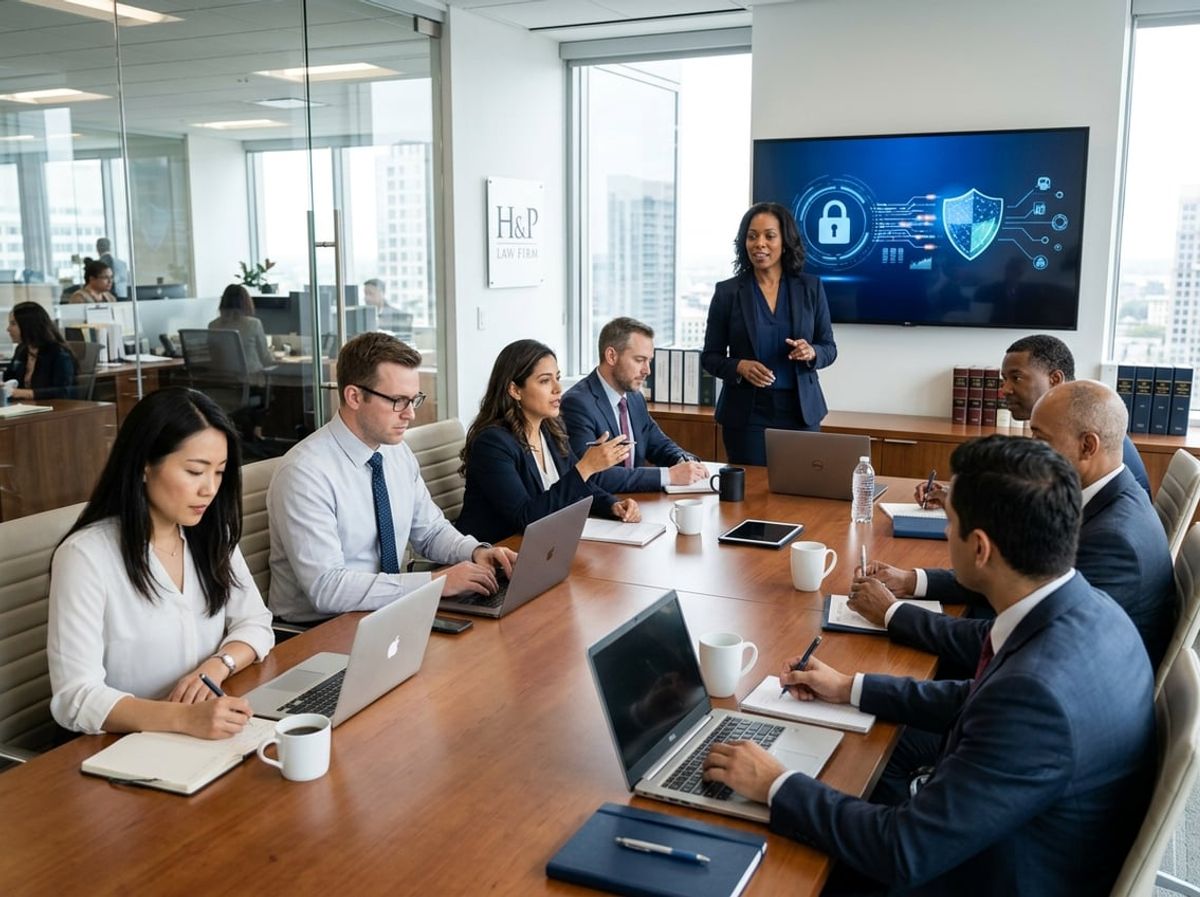 Employees from multiple departments gathered for a firm wide security culture discussion