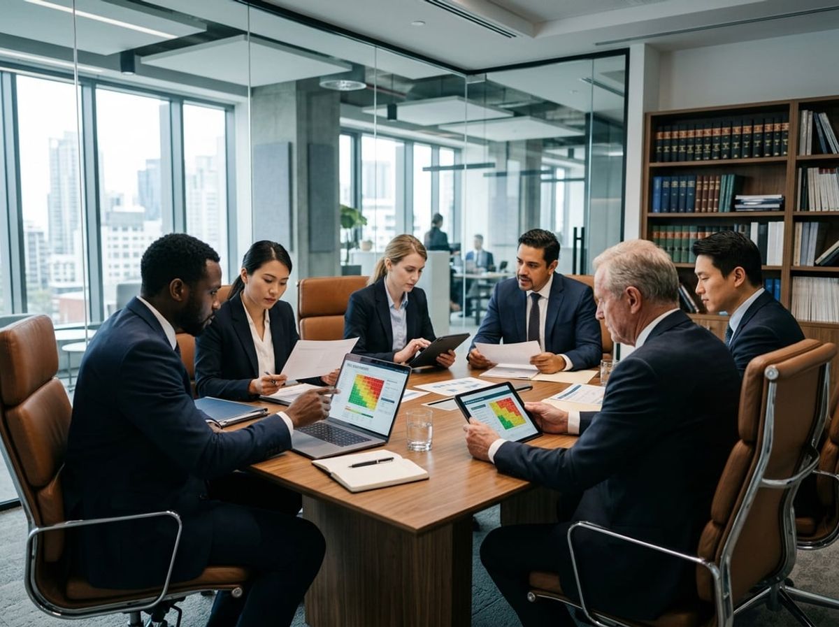 IT and legal staff coordinating on law firm vendor risk management with an MSP partner