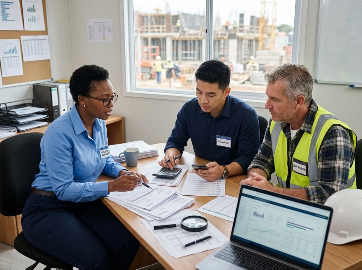 Project team following a verification checklist before confirming a vendor payment change