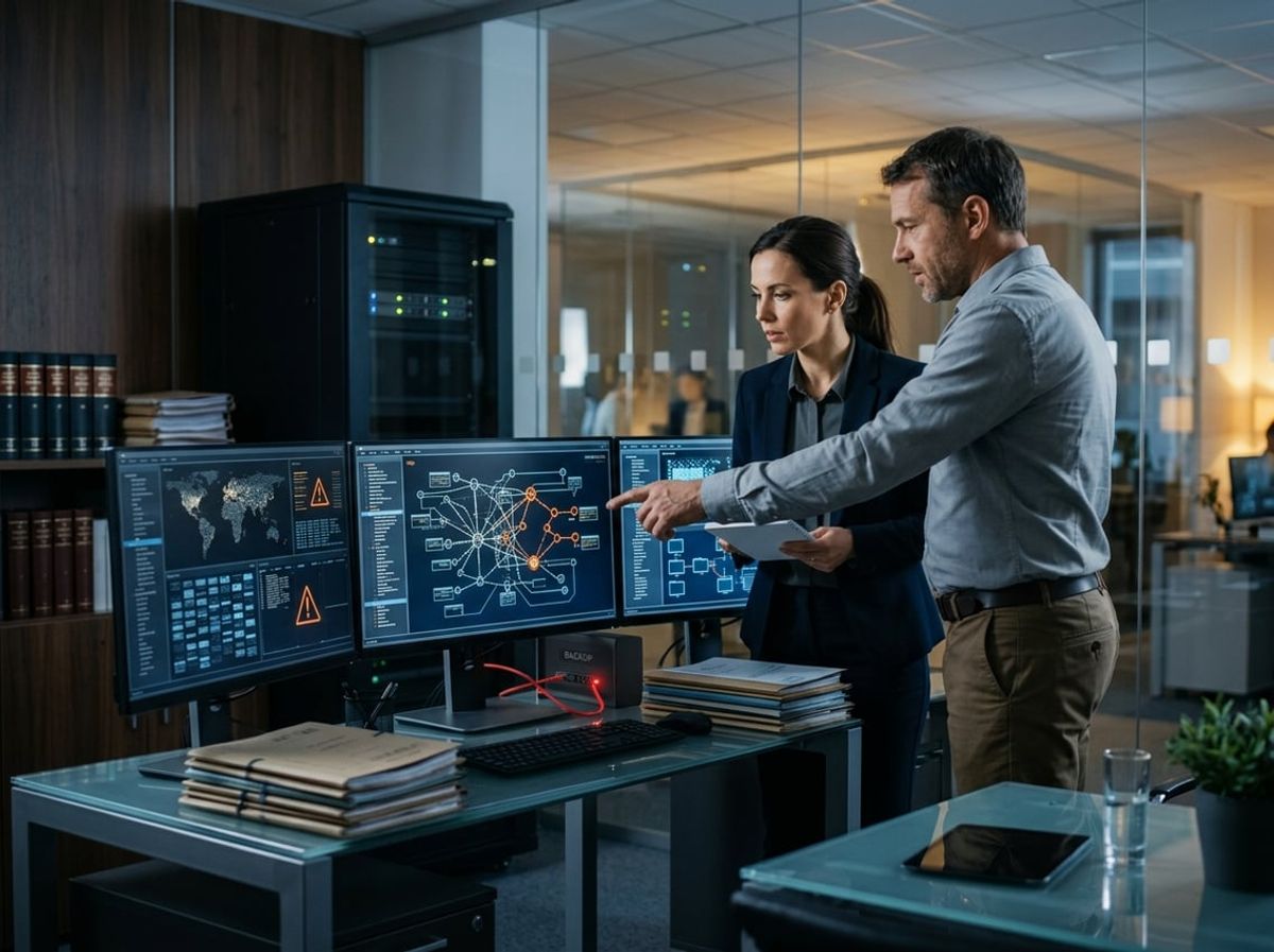 Attorney and technician inspect backup servers to find gaps before an attack strikes