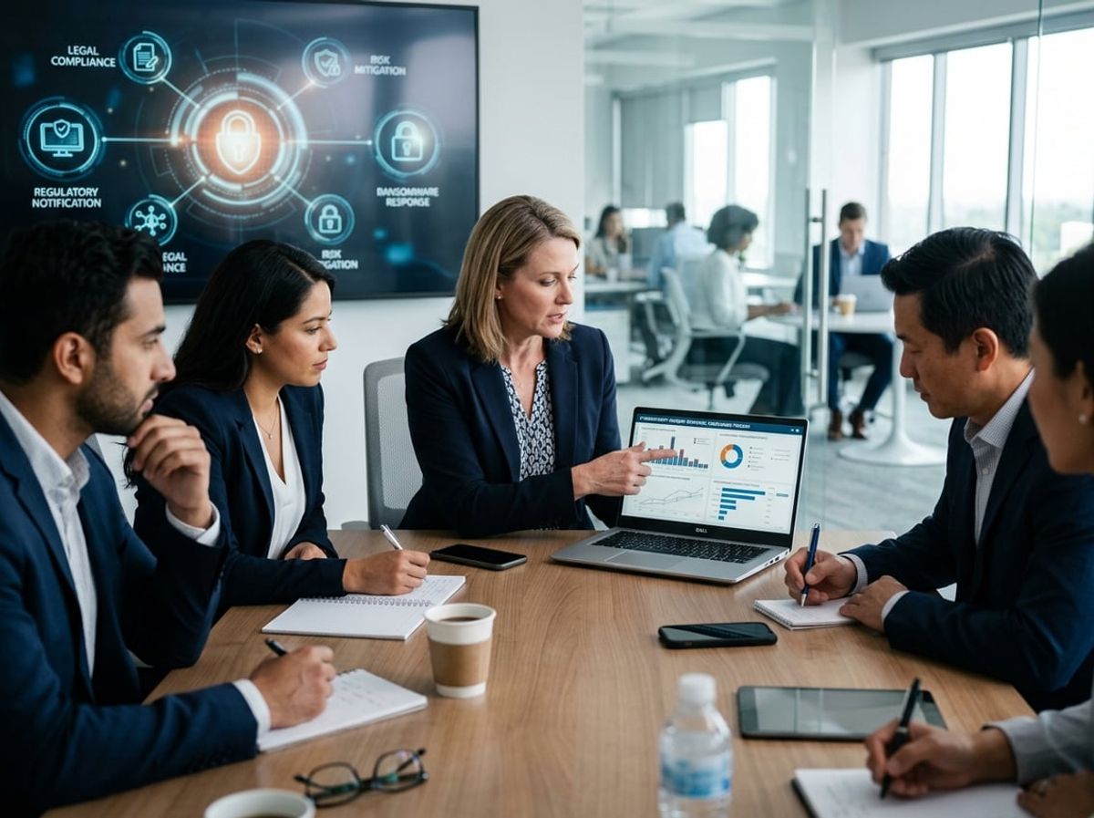 Attorneys review client notification deadlines and bar disclosure rules on a laptop