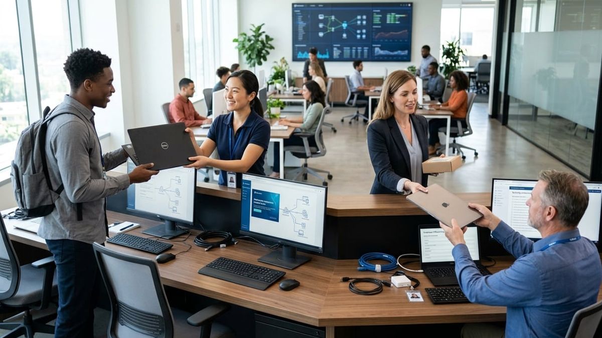 Law firm partners reviewing IT onboarding and offboarding controls in a NYC office