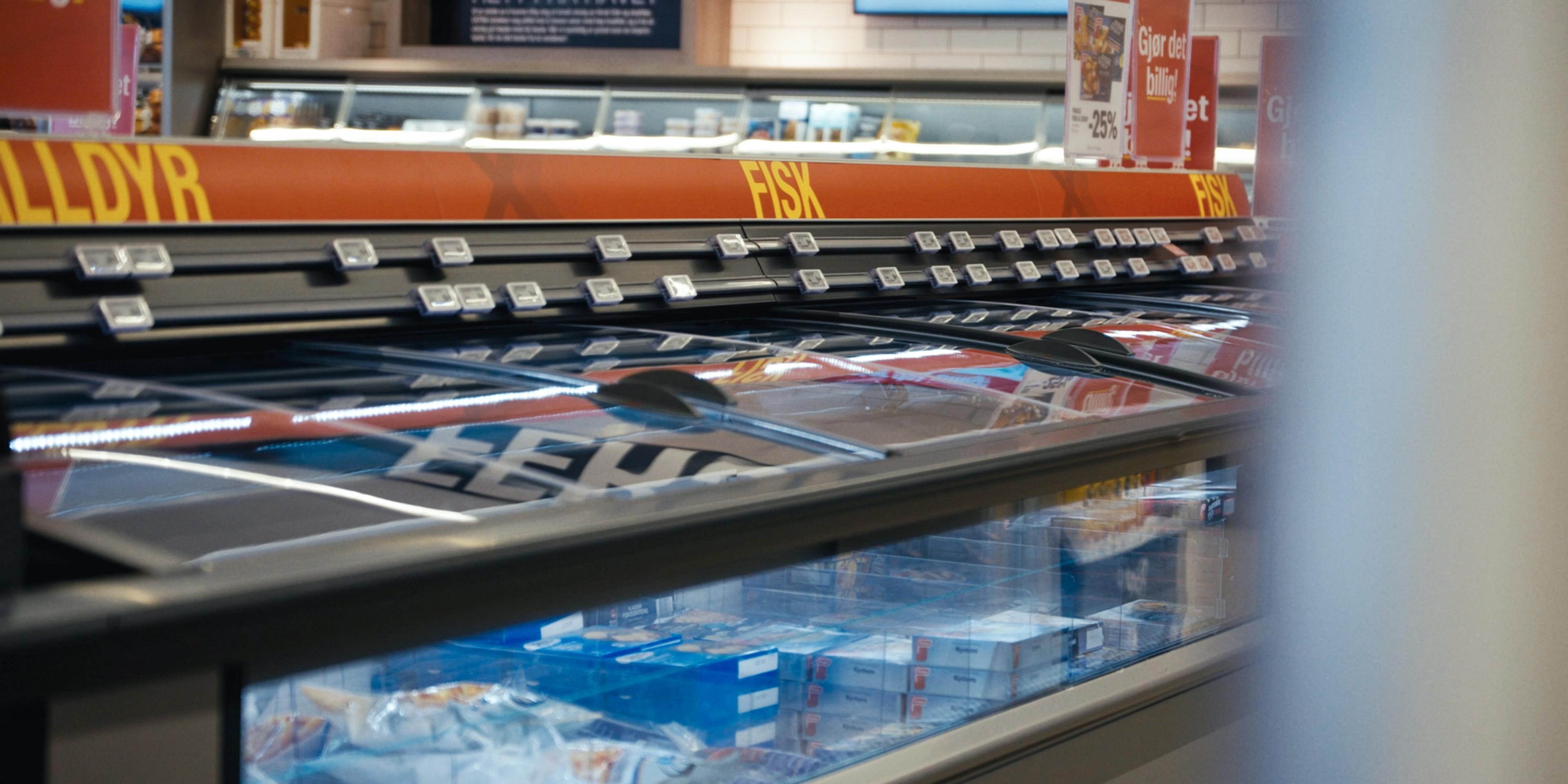 Frysedisk i Coop butikk