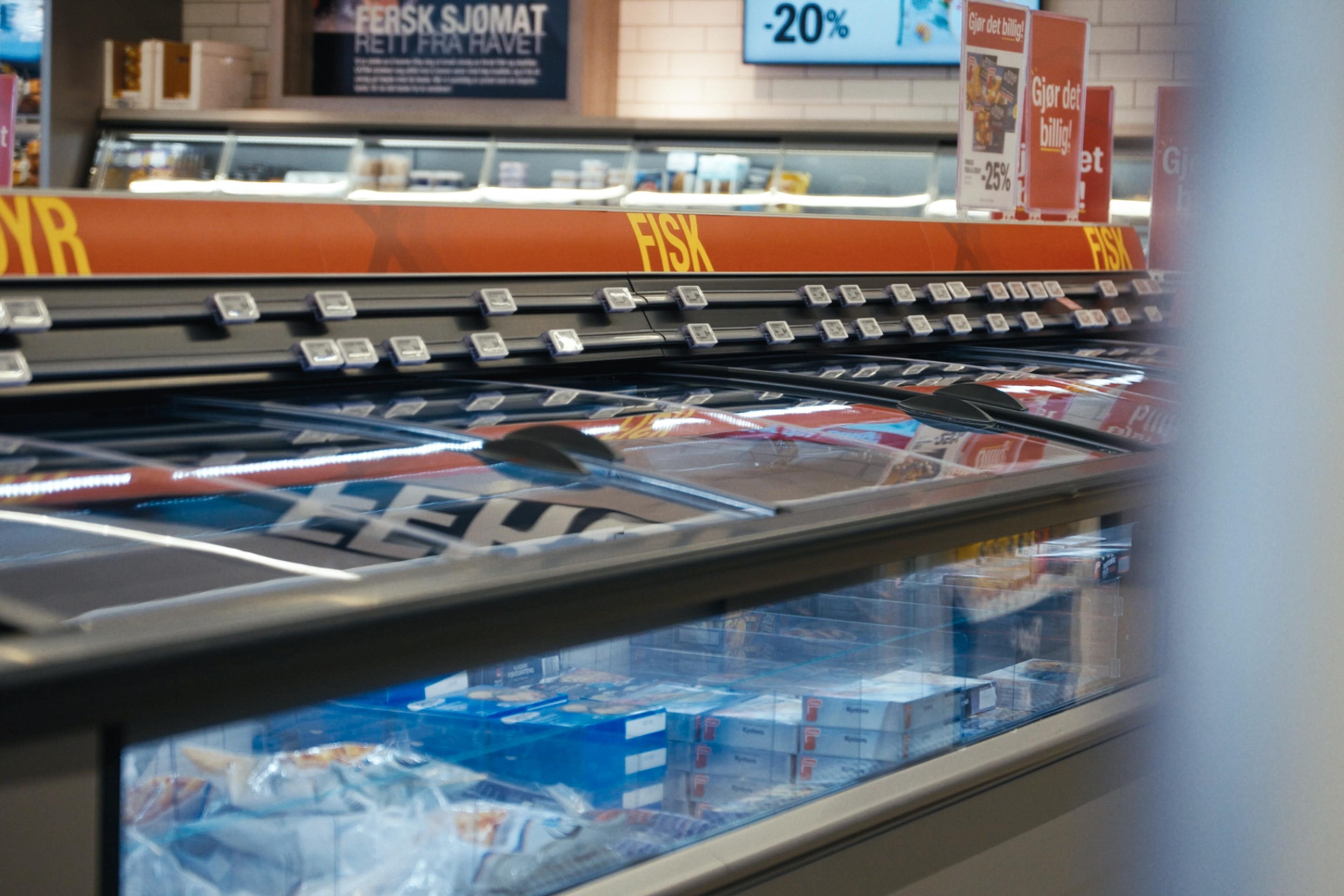Frysedisk i Coop butikk