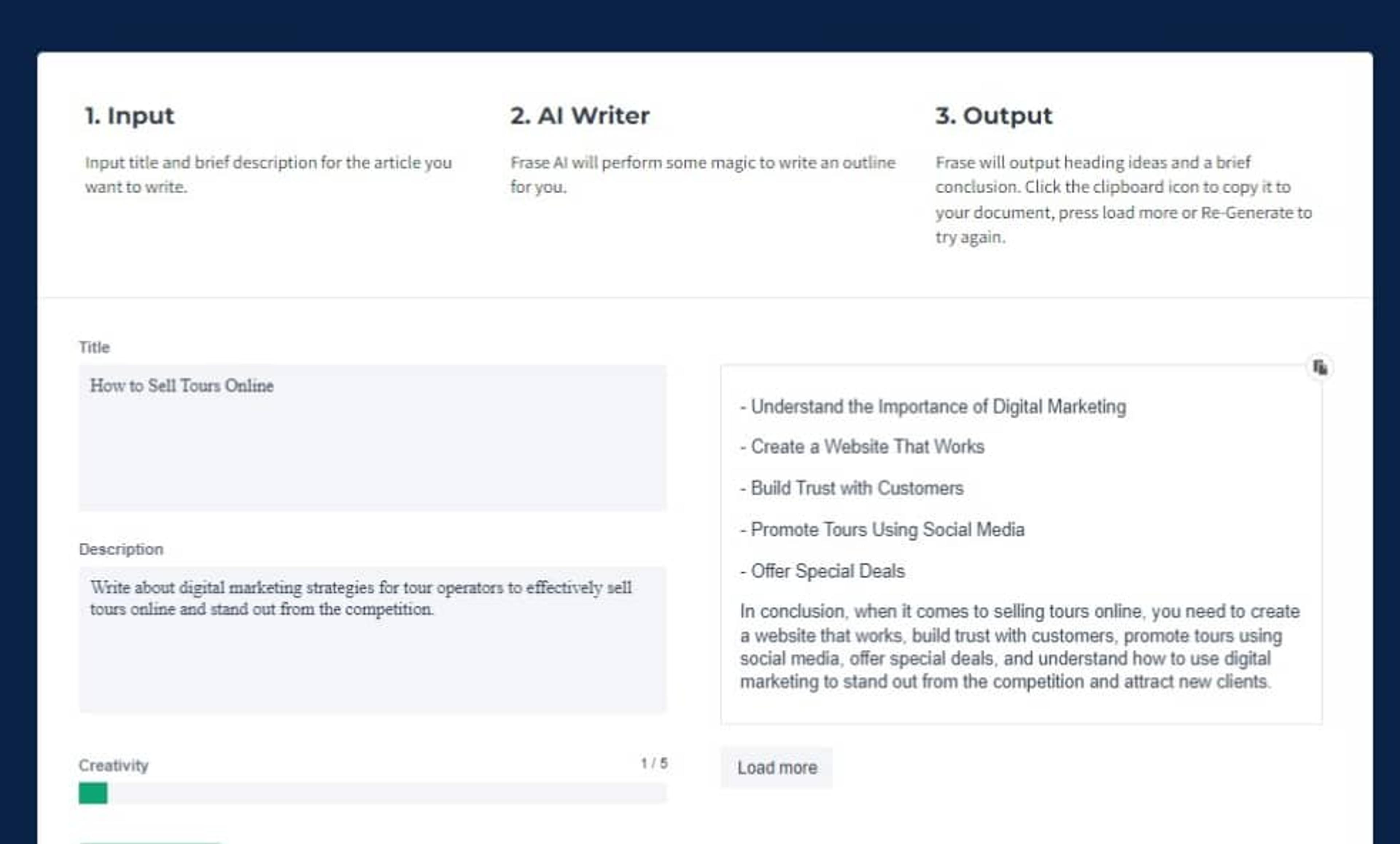 Generatore di Schema per Blog di Frase