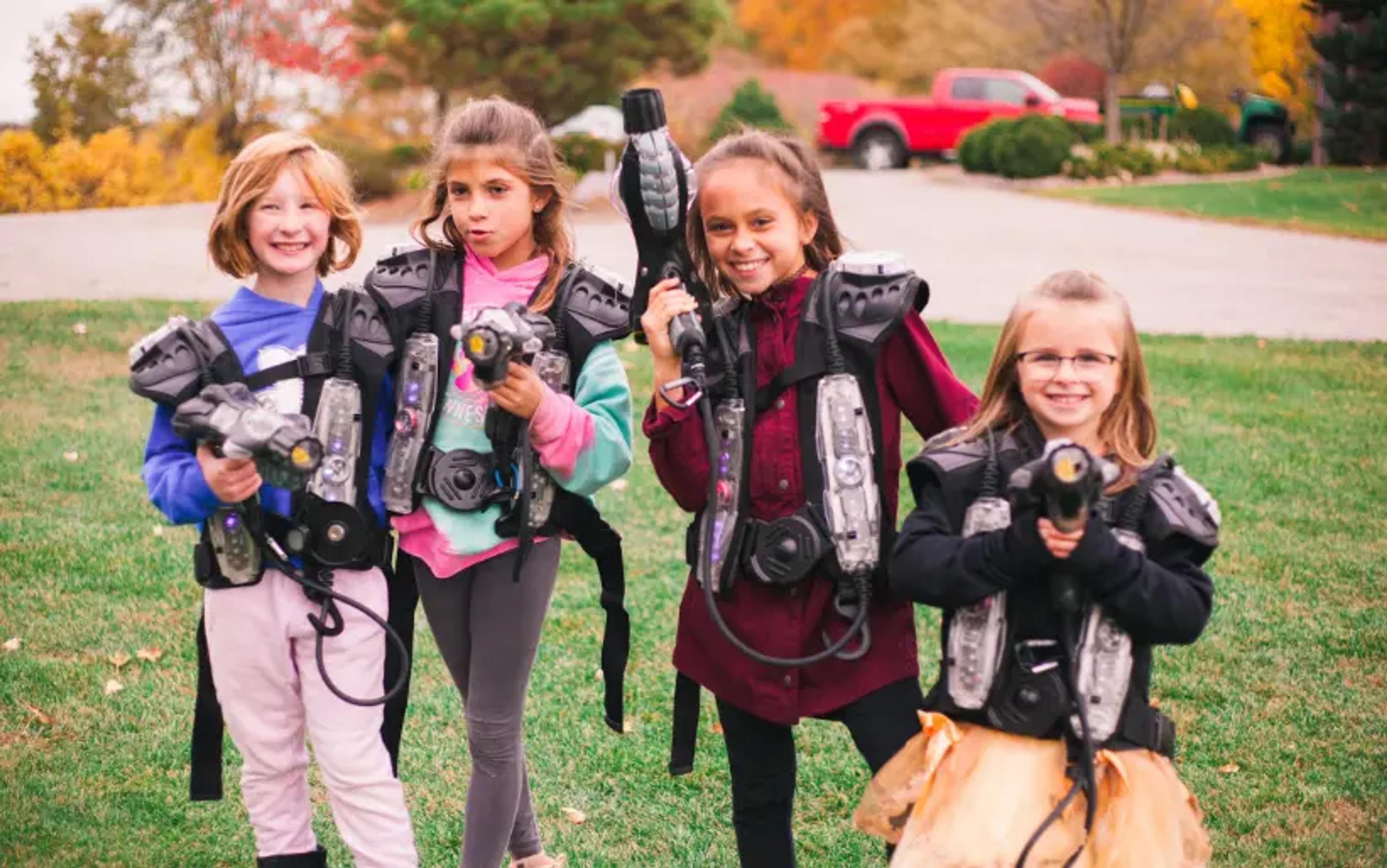 niños disfrutando de laser tags