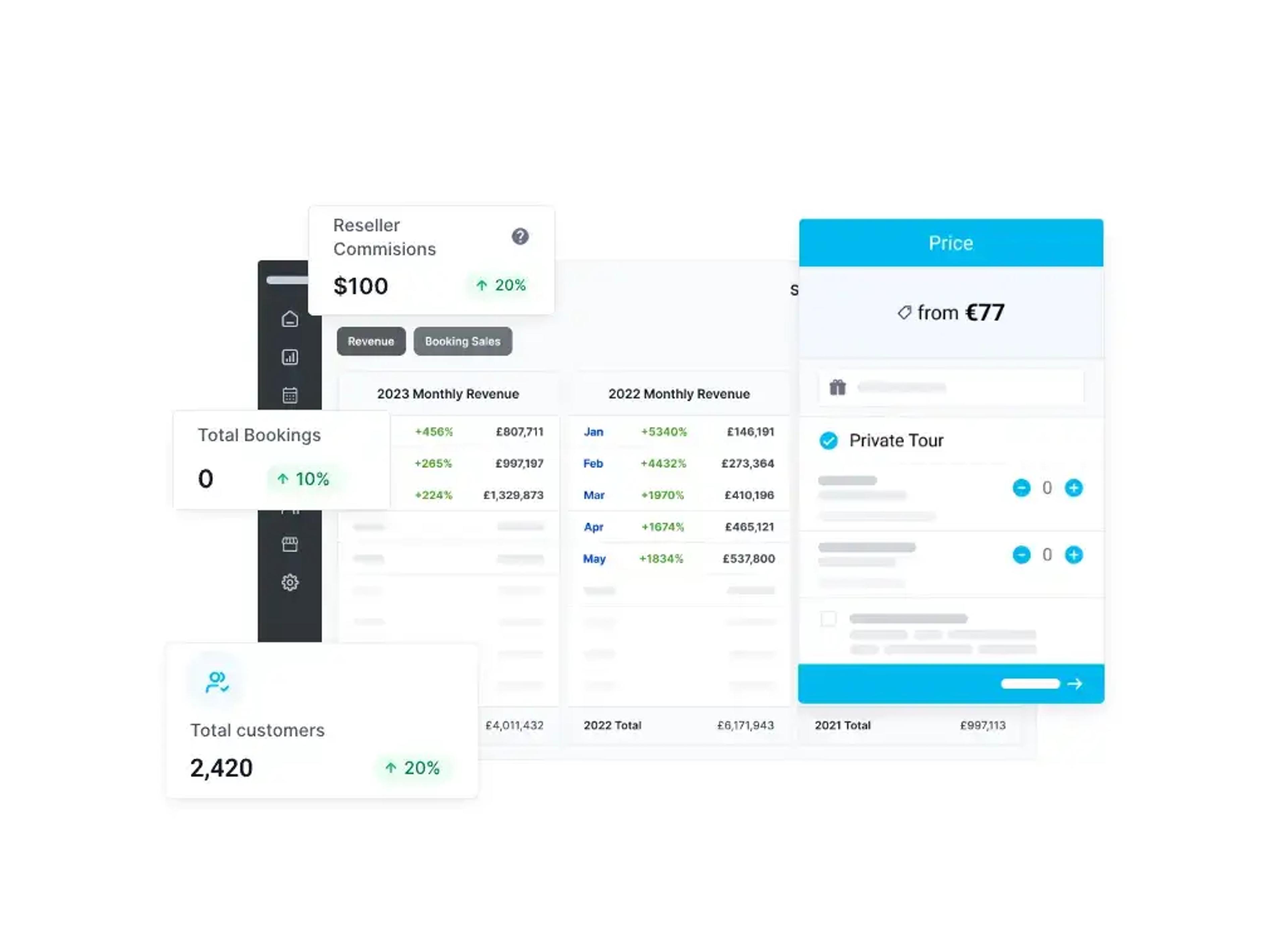 mostrando la interfaz de usuario fácil de ticketinghub