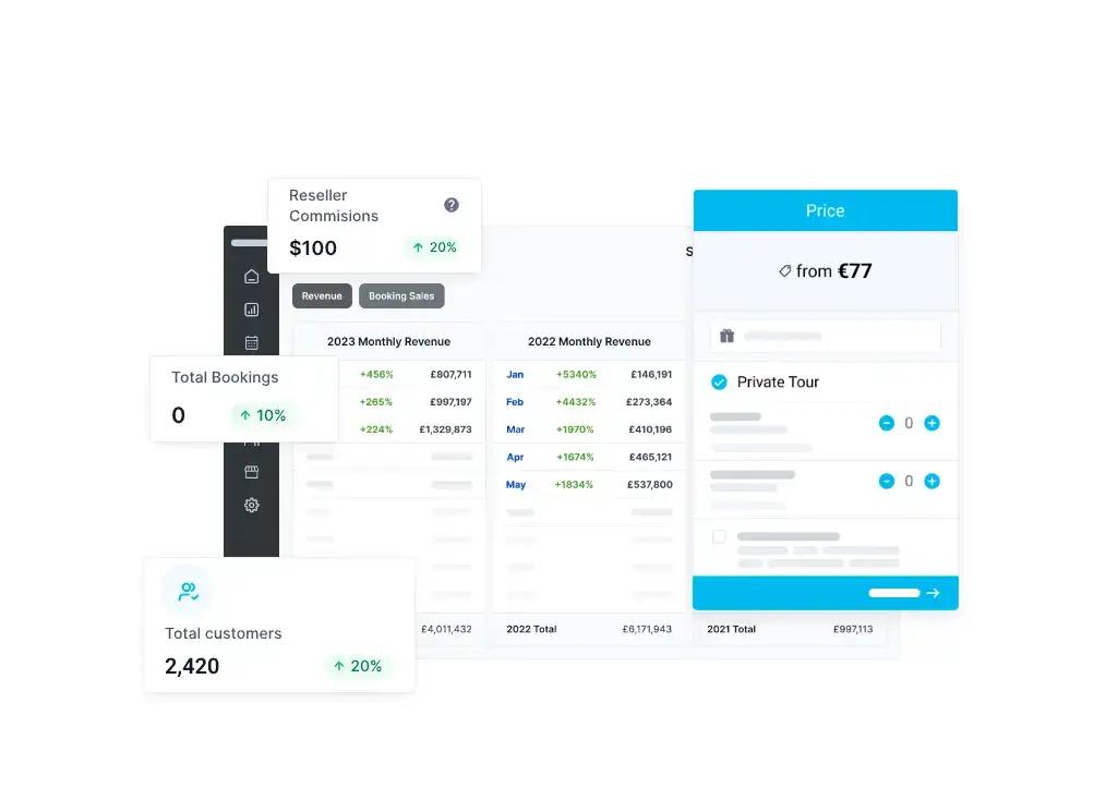 mostrando la interfaz de usuario fácil de ticketinghub
