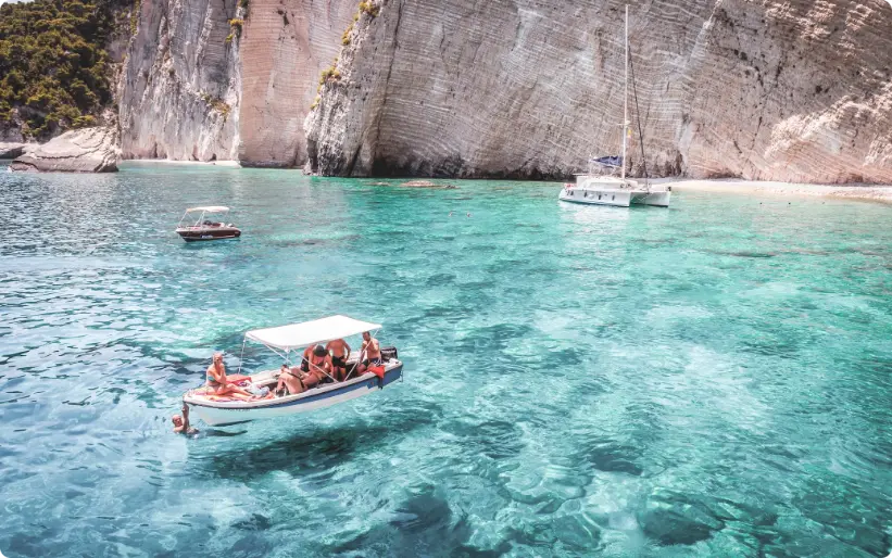 guests on boat ride