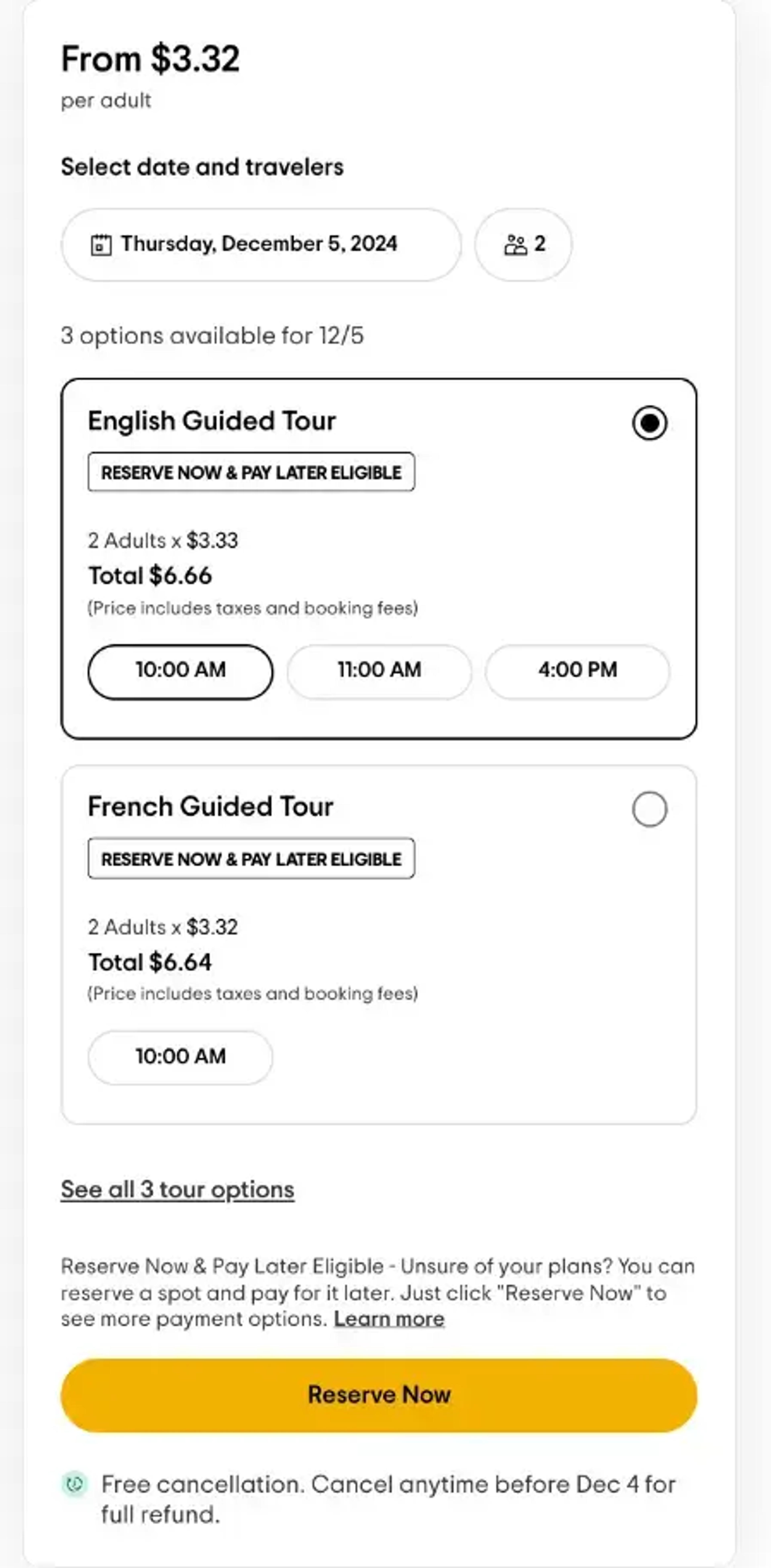 transparent-pricing-tripadvisor-listing-sample