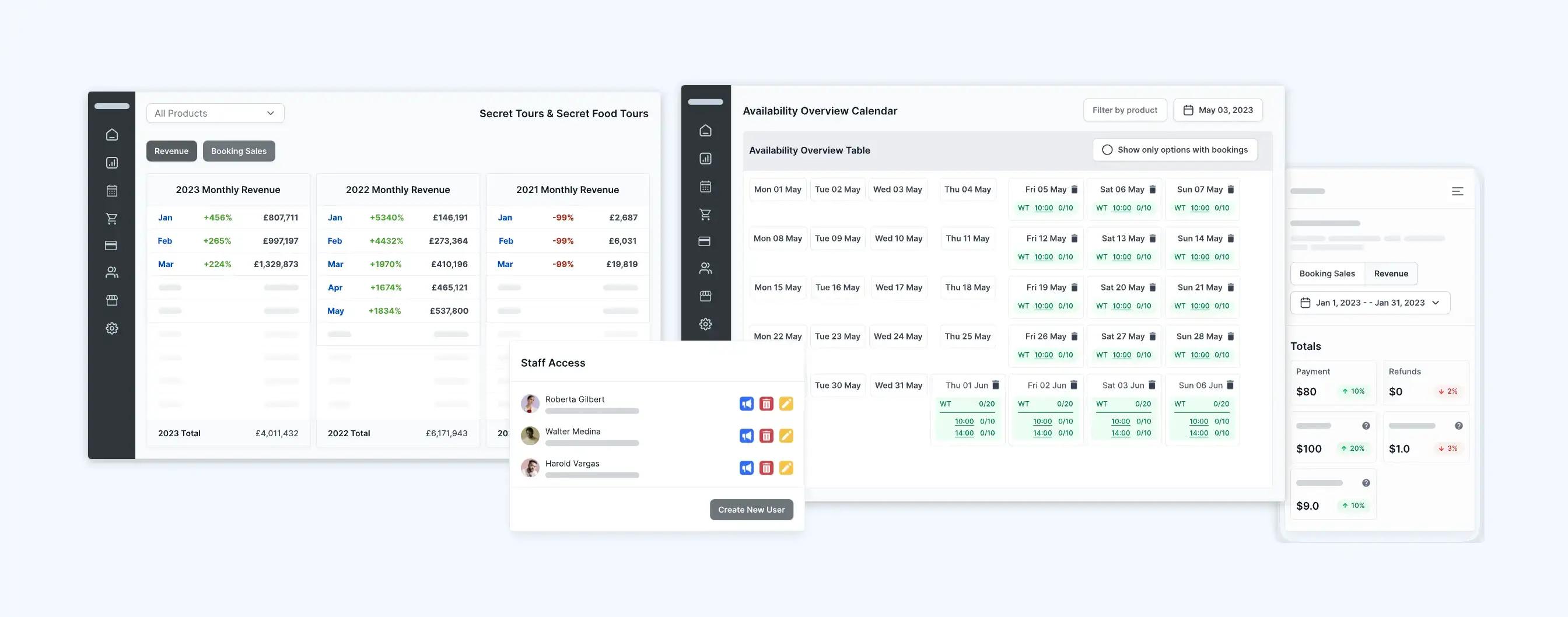 rage room boekingssoftware - ticketinghub dashboard
