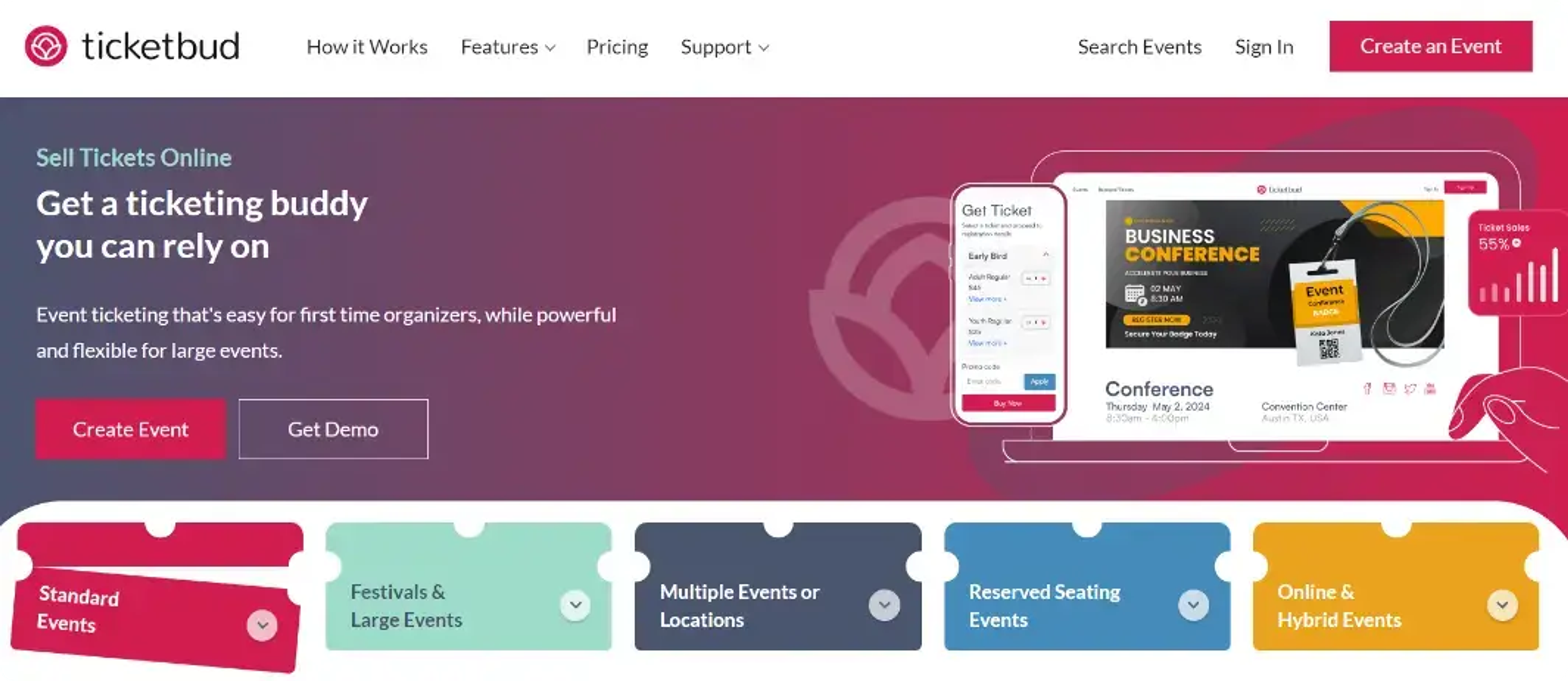 ticketbud booking solution