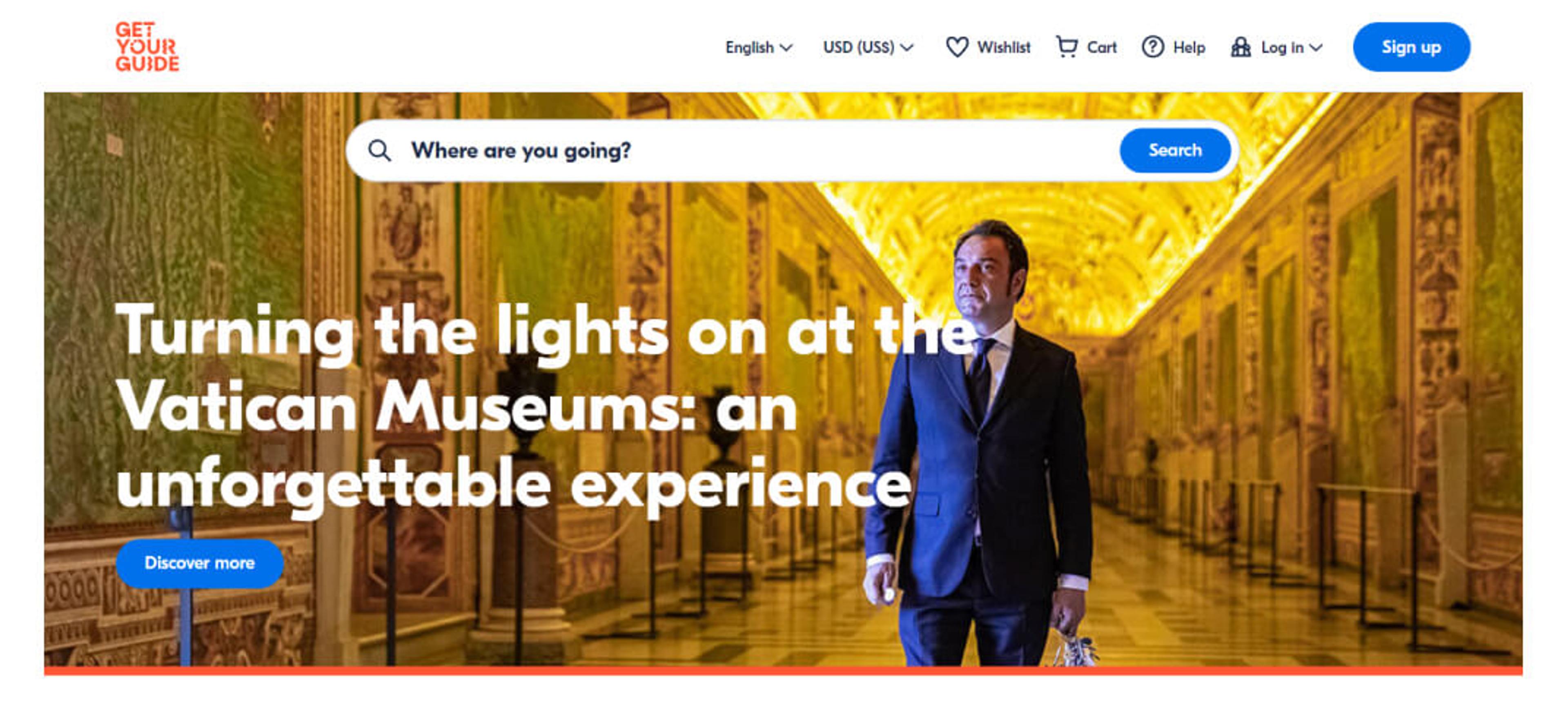 GetYourGuide - Home Page