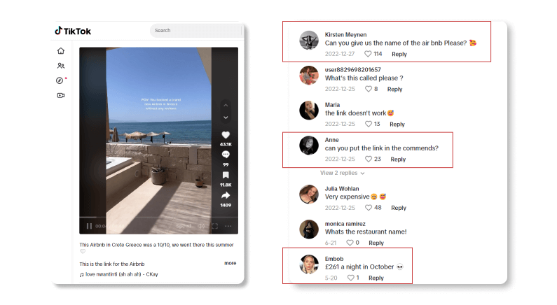 Vue de la terrasse d'un Airbnb avec mer et parasols en arrière-plan
