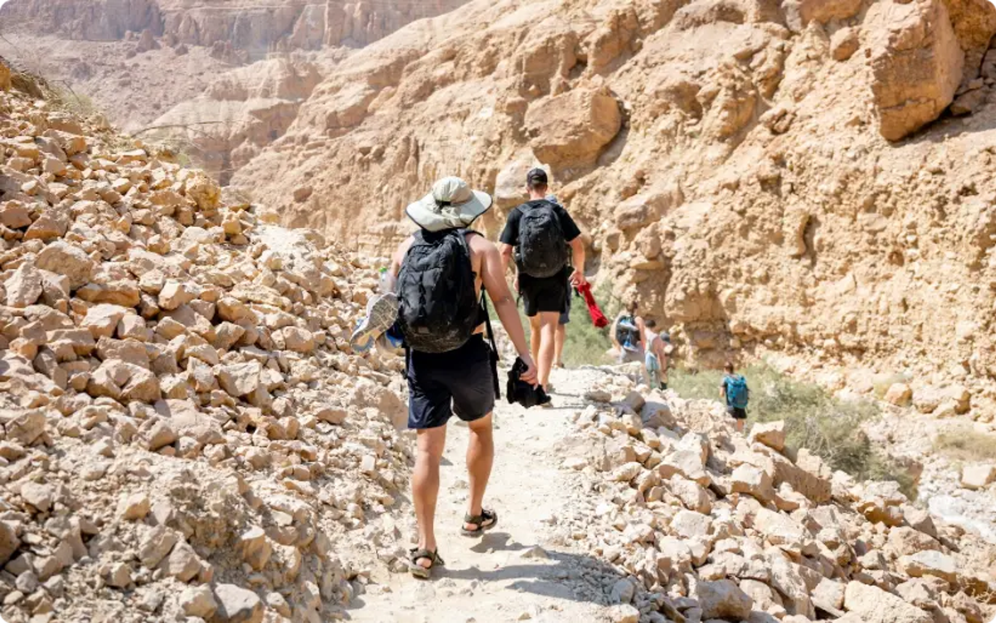 ospiti in trekking