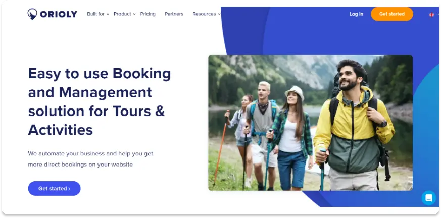 Landingpage der Orioly-Website