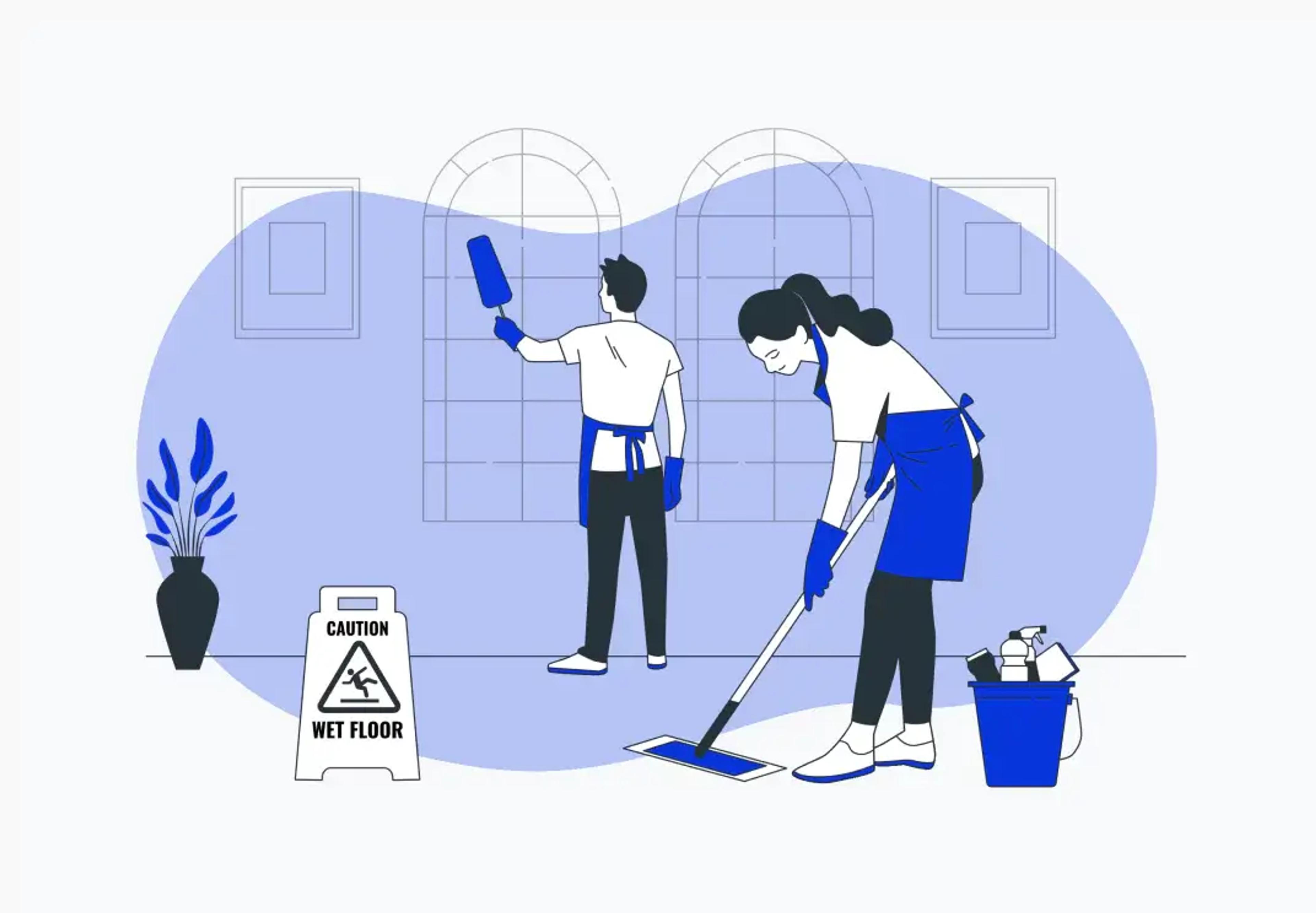 amusement park cleaning