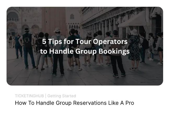 groepsboekingen, gids
