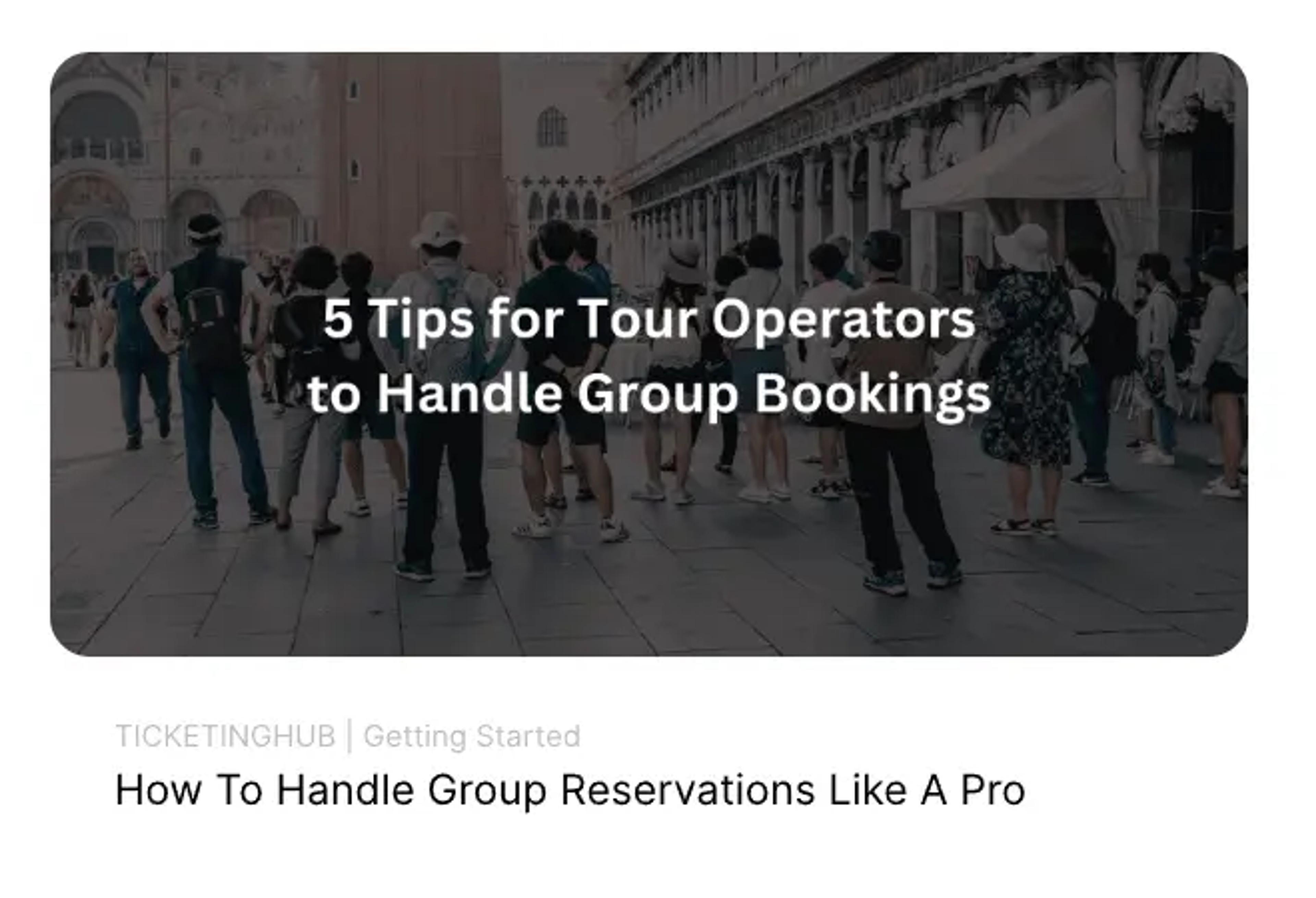 gruppe booking administration