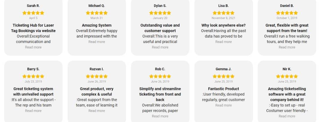 TicketingHub - happy customers