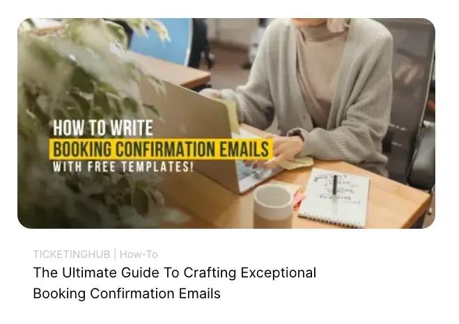 blog, how to write confirmation emails