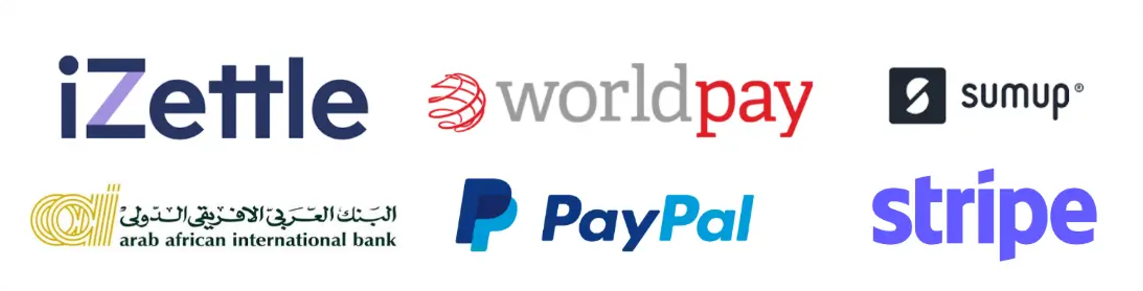 list of different payment processing or payment providers 