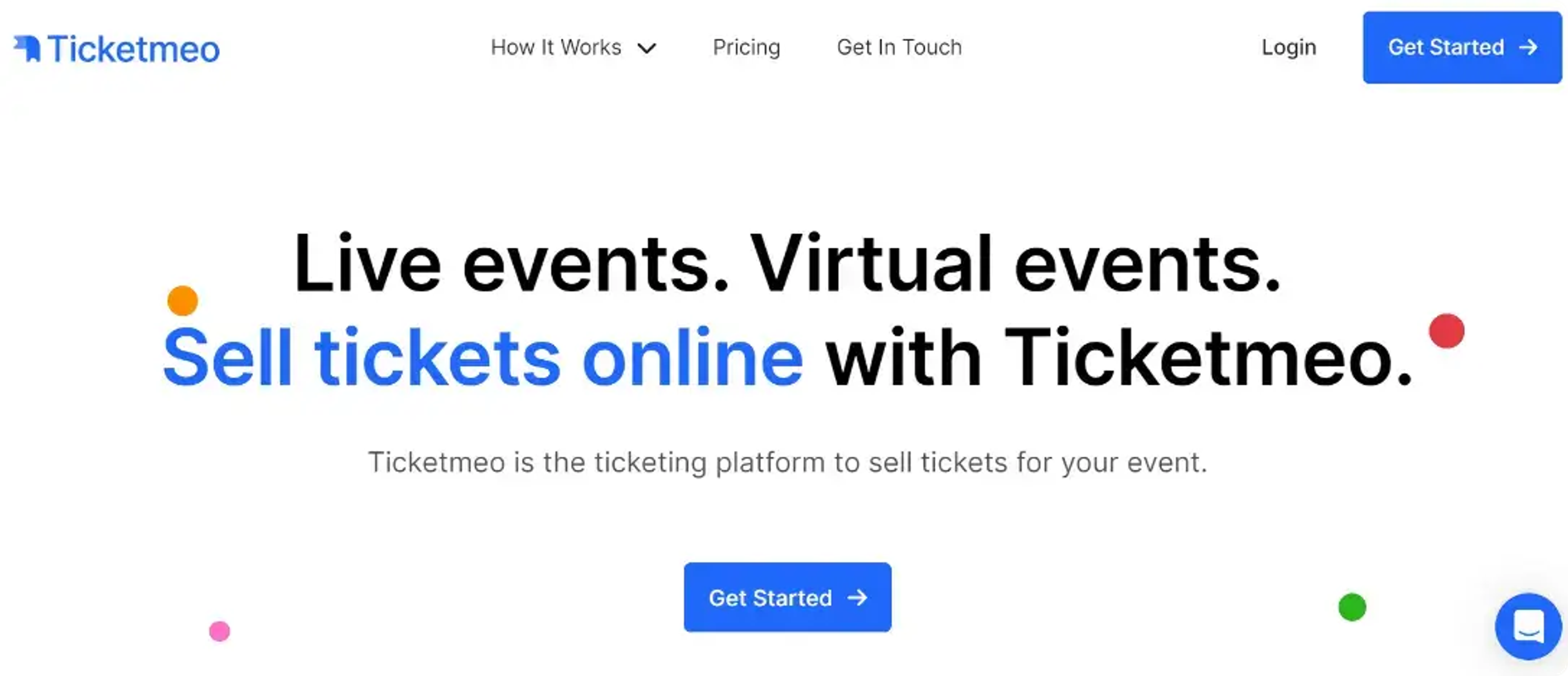ticketmeo 销售现场活动和虚拟活动