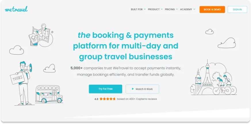 wetravel 网站主页