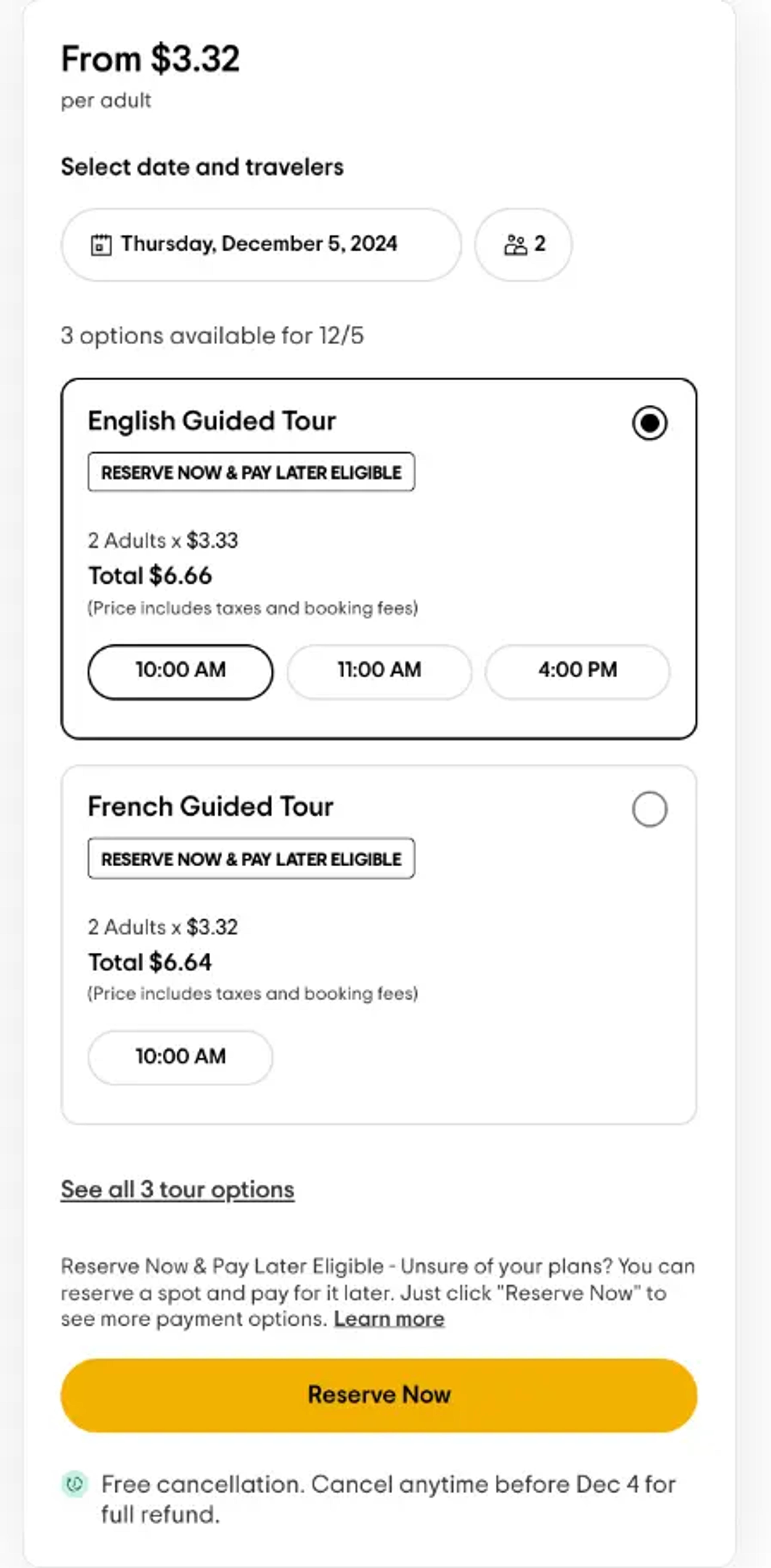 transparent-pricing-tripadvisor-listing-sample