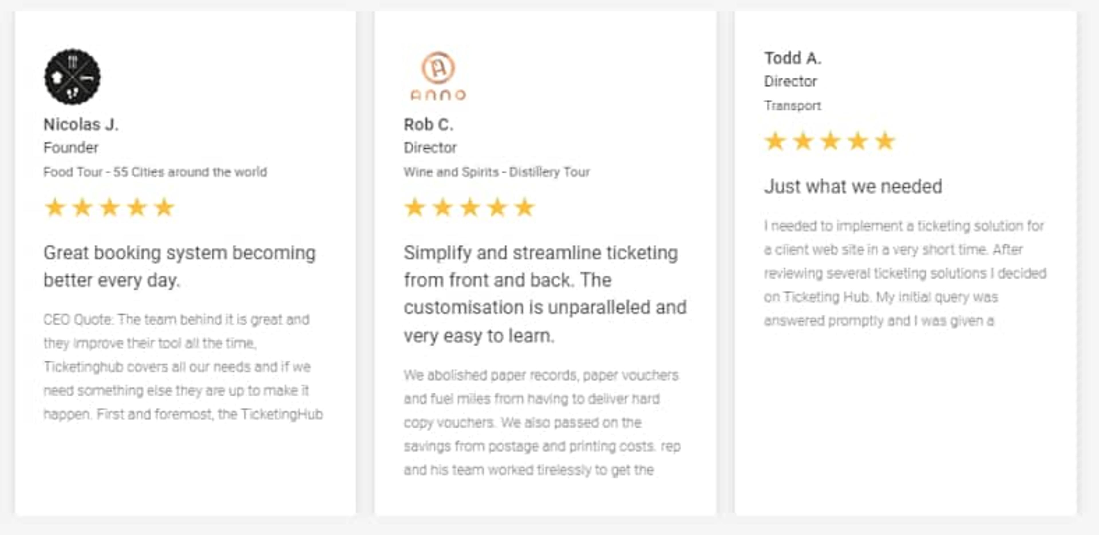 TicketingHub - Recensioni di Clienti Felici