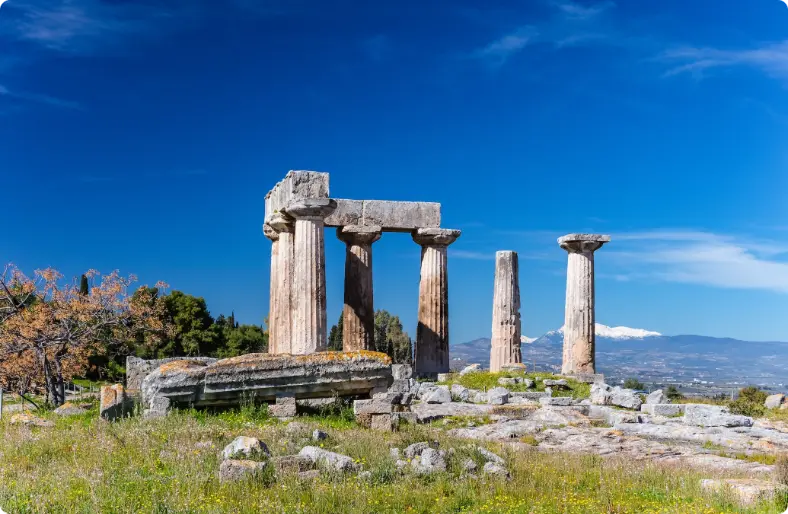 ruines anciennes, corinthe