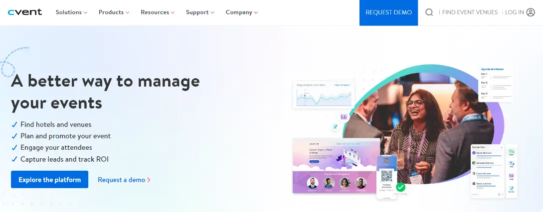 cvent for corporate events and management