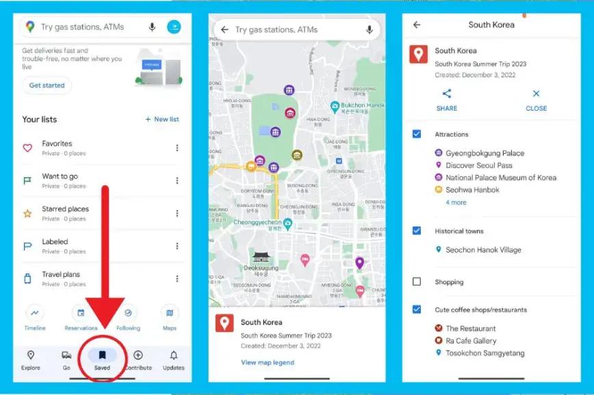 application google maps téléchargée, google maps hors ligne, planificateur de voyage interactif google trip mapper carte d'itinéraire créateur de carte google maps listes modifier cartes, construire un itinéraire créer un itinéraire planificateur de voyage google bureau adobe express plan de voyage glisser-déposer road trips application de voyage