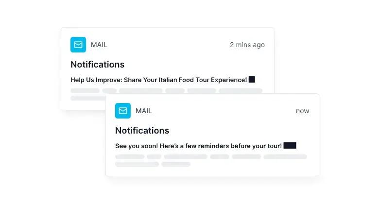 automatizált e-mail visszaigazolás vendégeknek a TicketingHub használatával