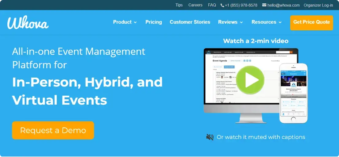 whova evenementbeheerplatform