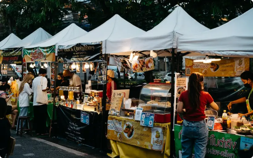 puestos de tour gastronómico en bangkok