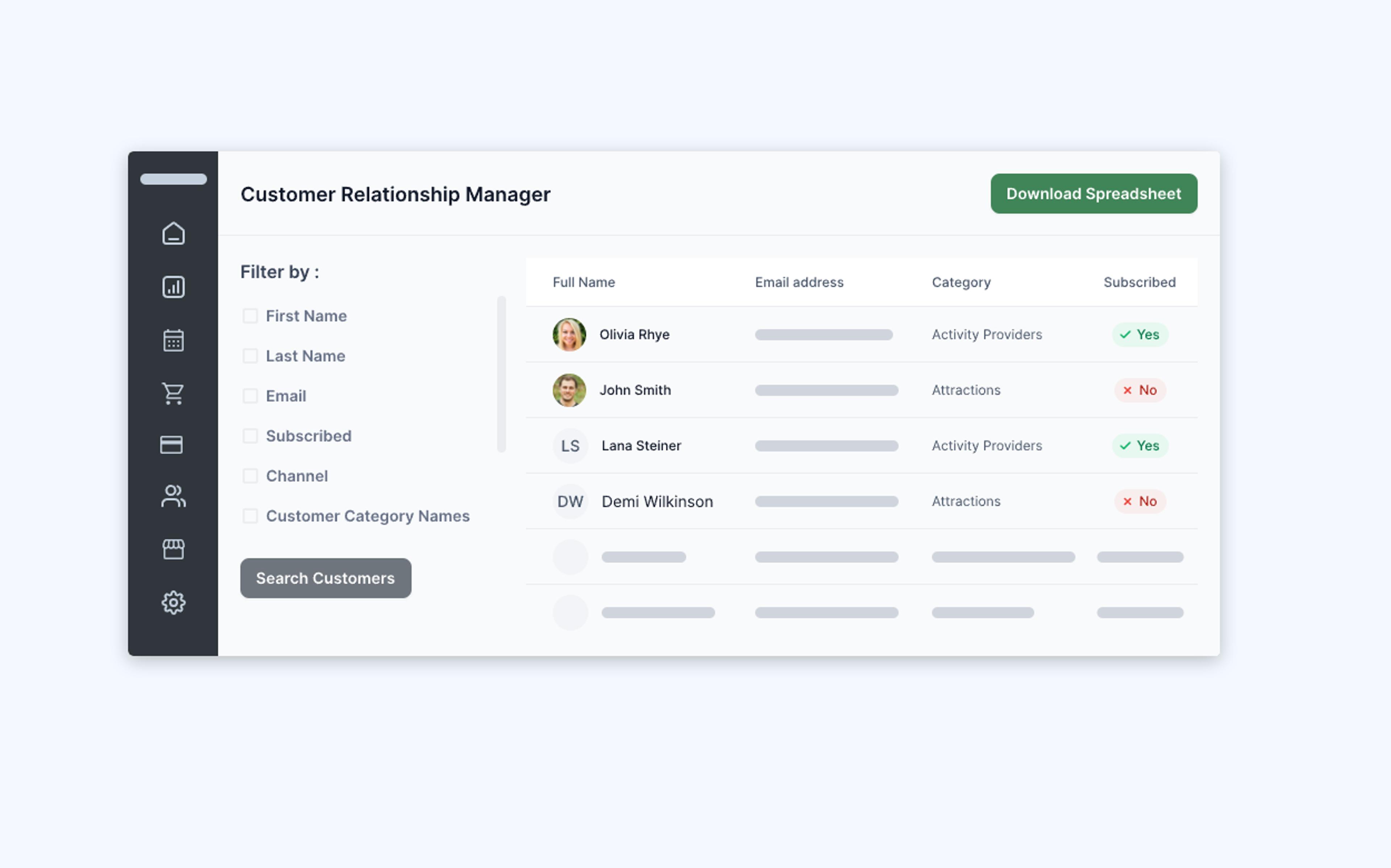 Panel integracji CRM