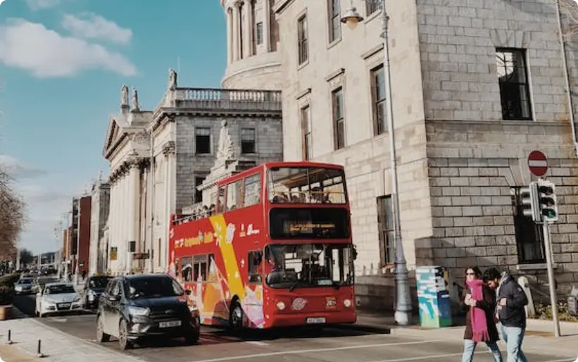dublín, tour de la ciudad, autobús, hop on hop off
