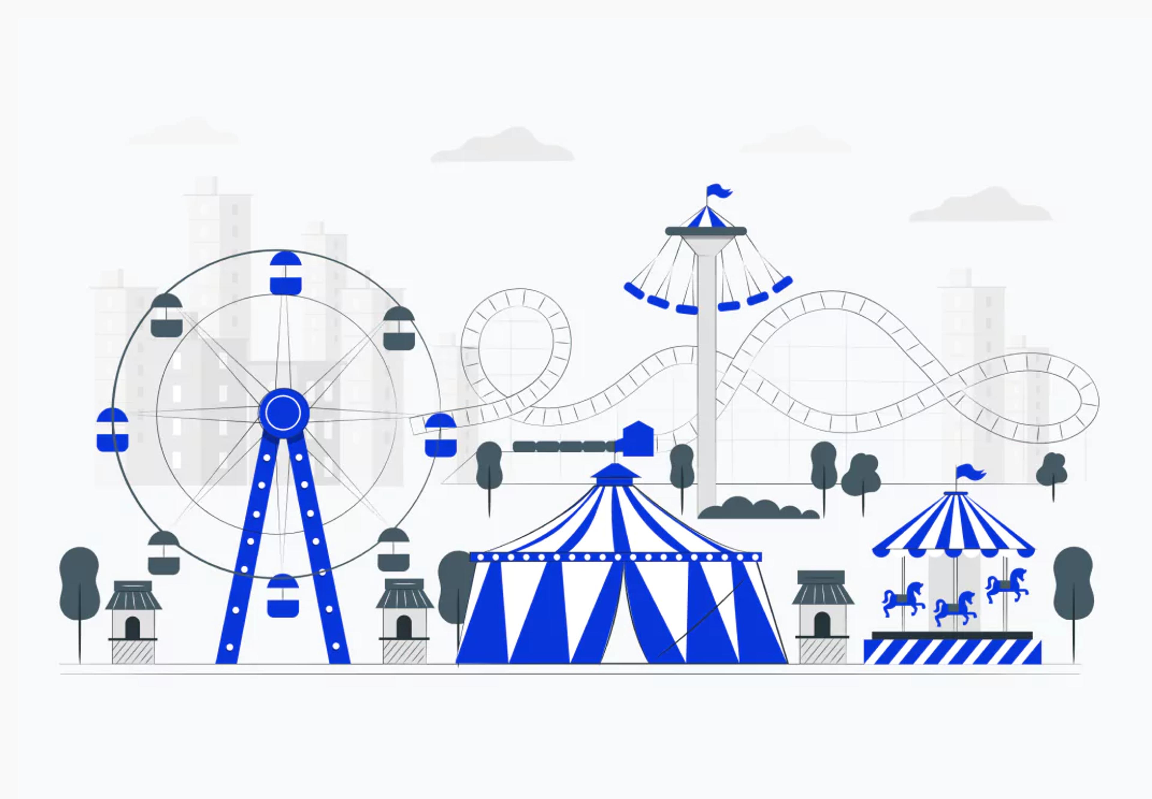 theme park, theme parks, shade structures, positive experience