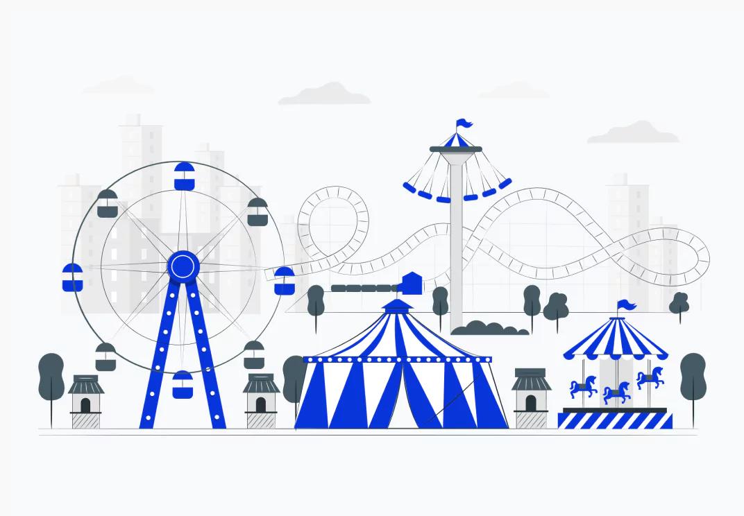 theme park, theme parks, shade structures, positive experience