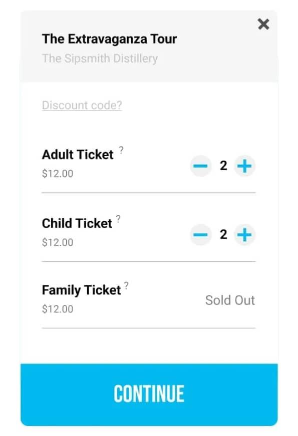 Widget de réservation TicketingHub