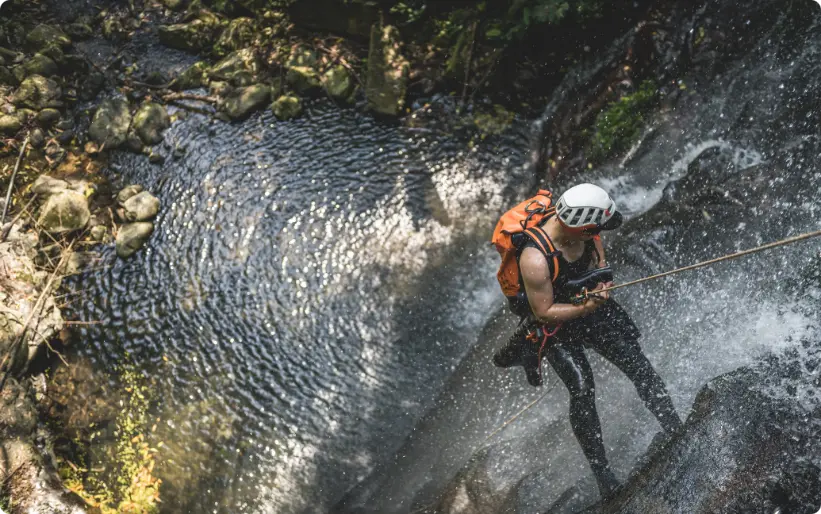 cascade, canyoning
