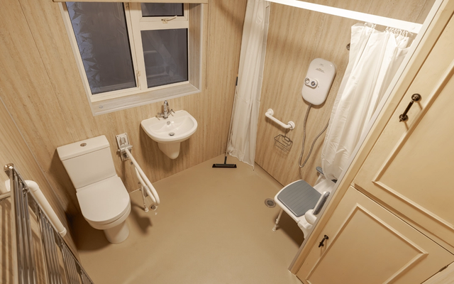 A council DFG level-access shower installation