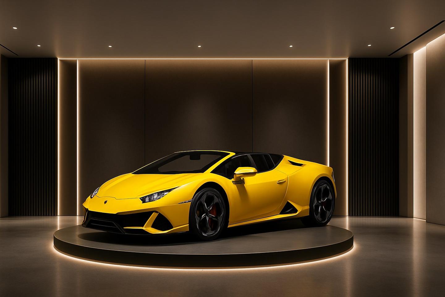 Lamborghini Huracan Evo Spyder Yellow