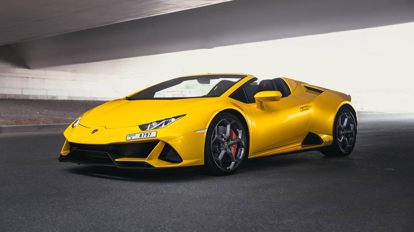 Lamborghini Huracan Evo Spyder Yellow