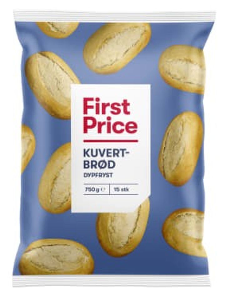 First Price Kuvertbrød, 15pk 