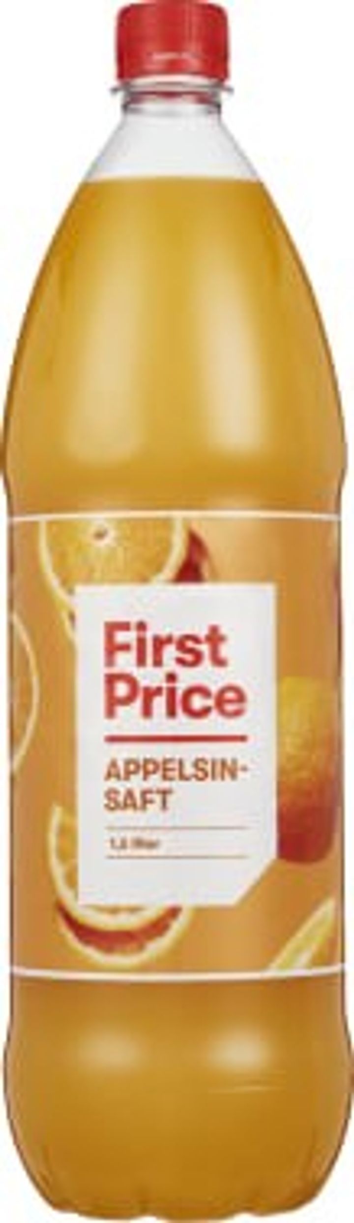 First Price Appelsinsaft Sukkerredusert, 1,5l 