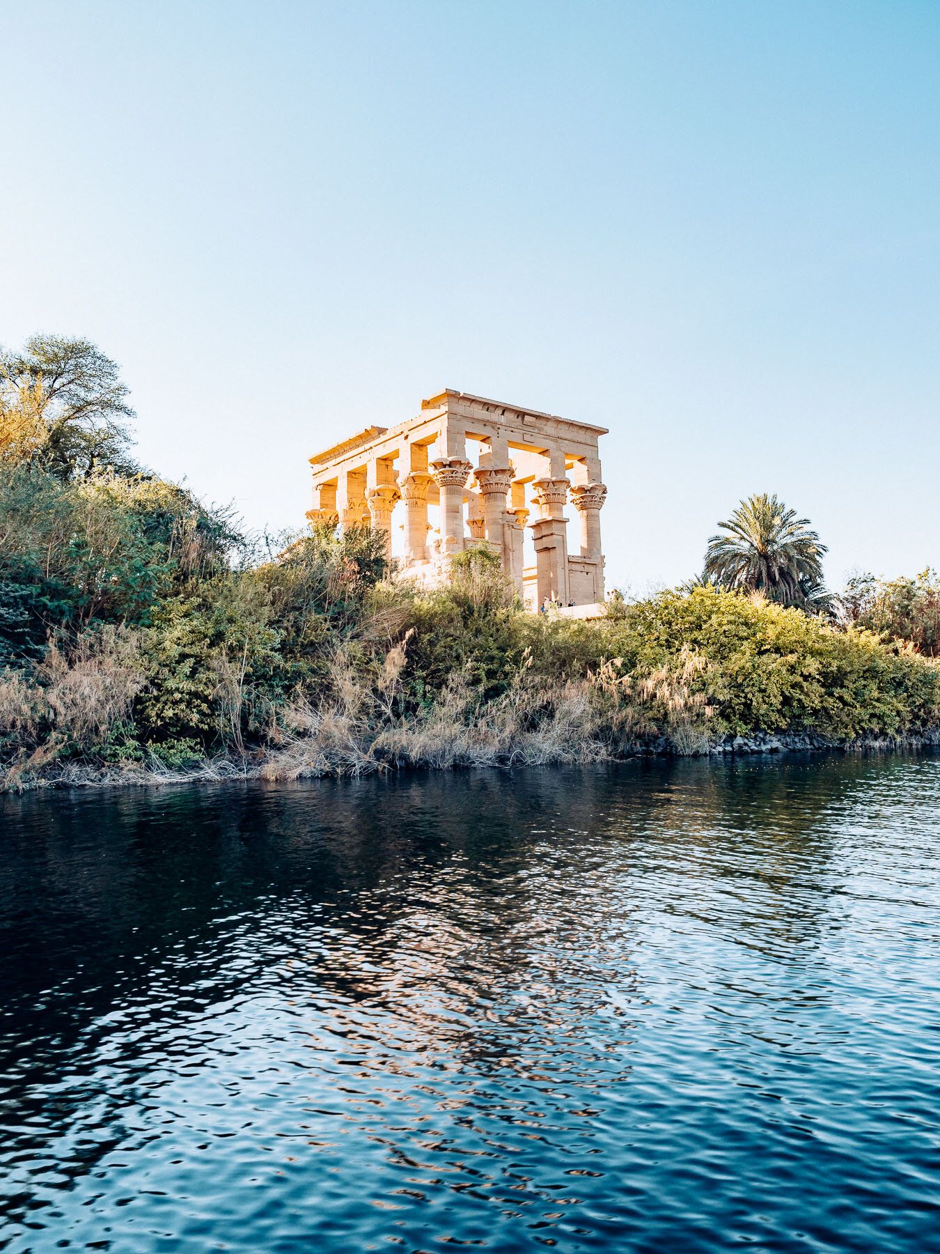 Philae Temple, Nile between the two barrages in Aswan
