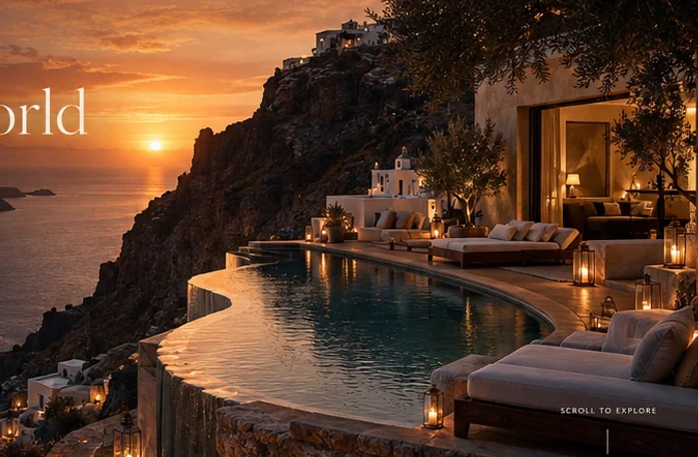 Caldera Privé — original website concept artwork
